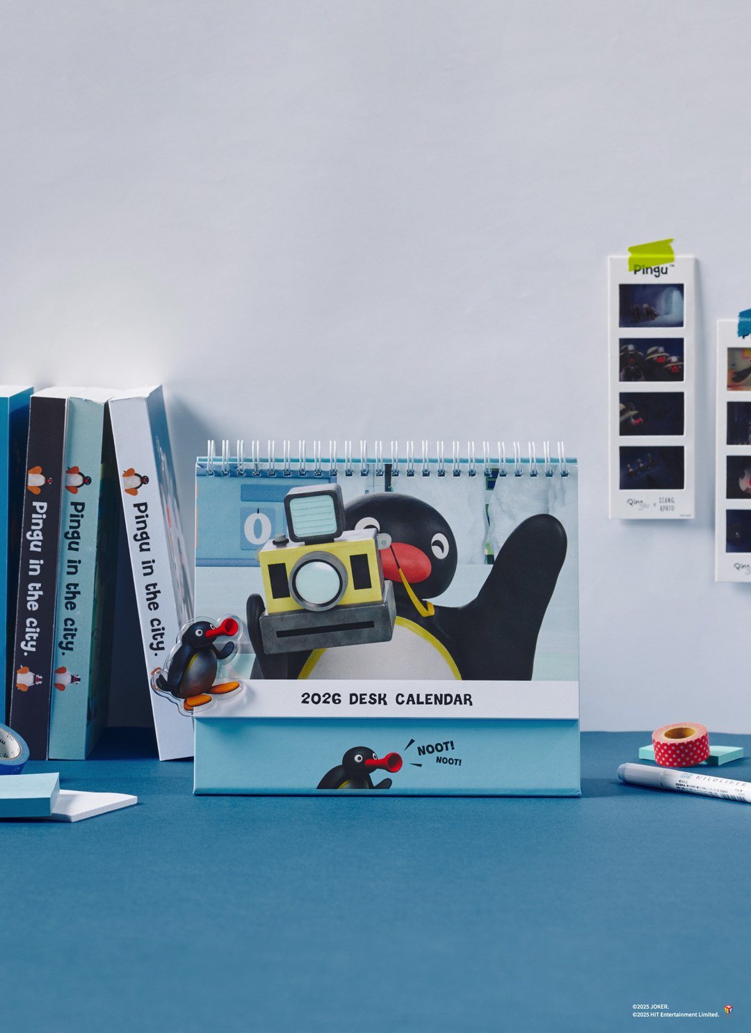 Pingu™ 2026年桌曆 × 壓克力夾 / 企鵝家族聯名