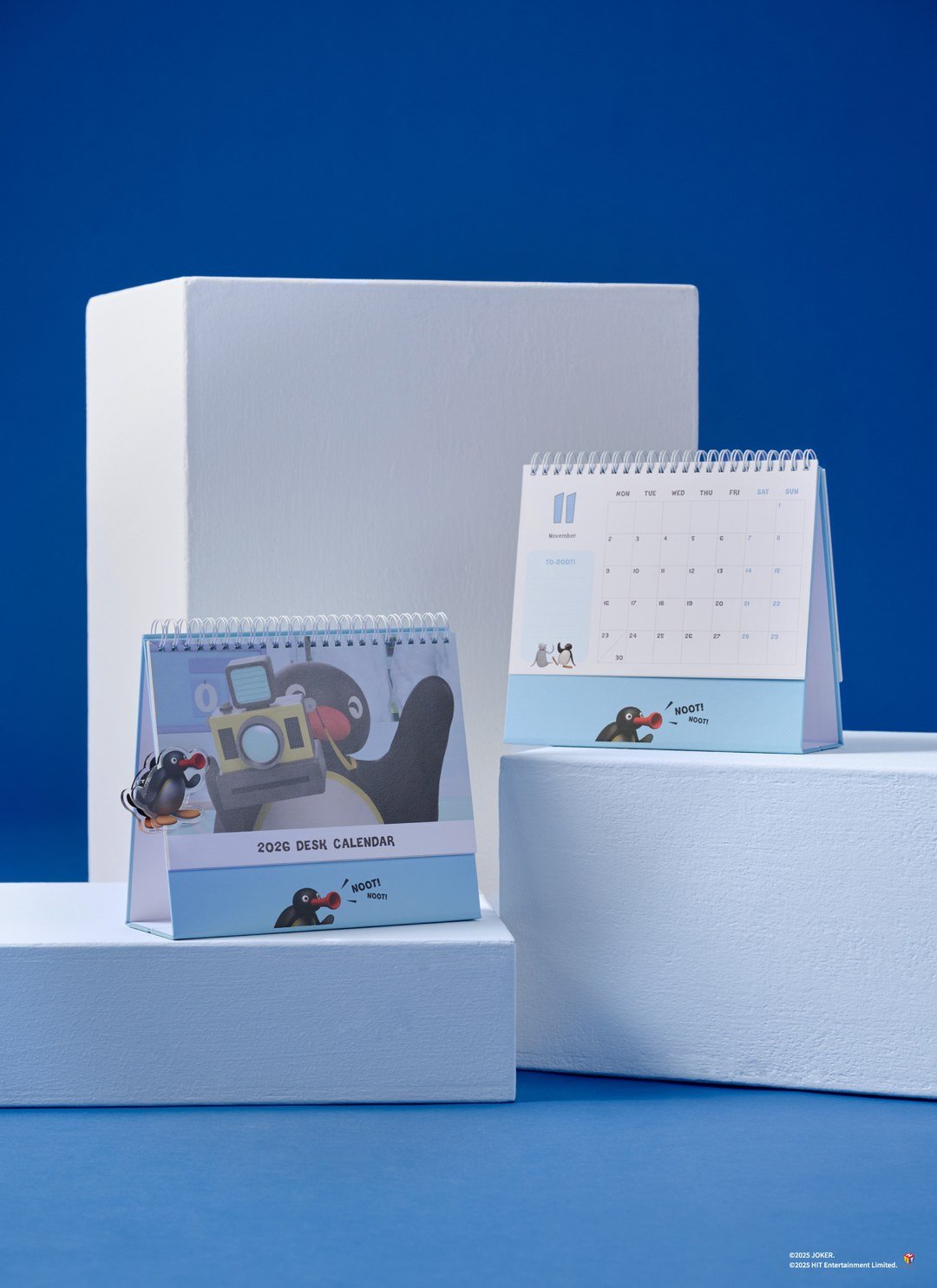 Pingu™ 2026年桌曆 × 壓克力夾 / 企鵝家族聯名