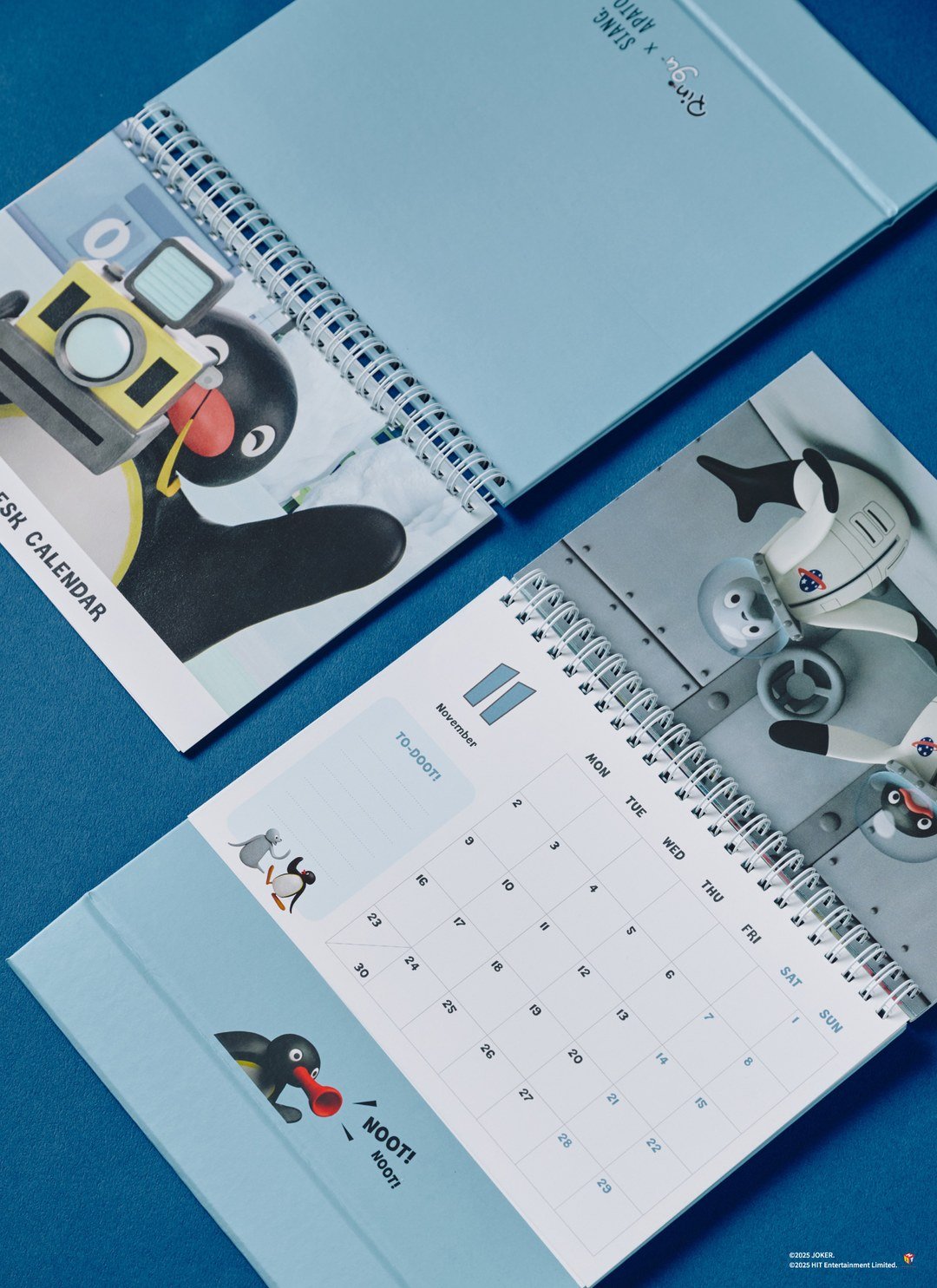 Pingu™ 2026年桌曆 × 壓克力夾 / 企鵝家族聯名