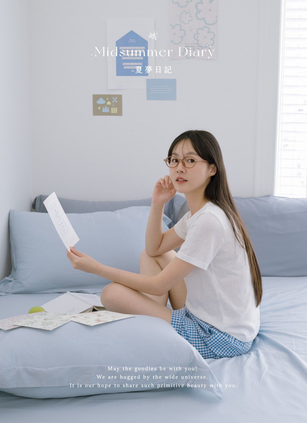 夏夢日記 - 天絲棉床包組 ( 床包 + 枕套 ) / Sybil-Ho 聯名款
