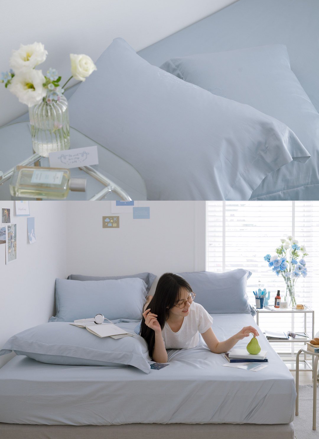 夏夢日記 - 天絲棉床包組 ( 床包 + 枕套 ) / Sybil-Ho 聯名款