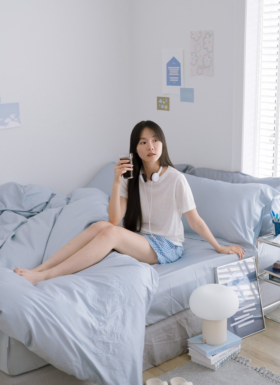 夏夢日記 - 天絲棉四件組 ( 床包 + 被套 + 枕套 ) / Sybil-Ho 聯名款