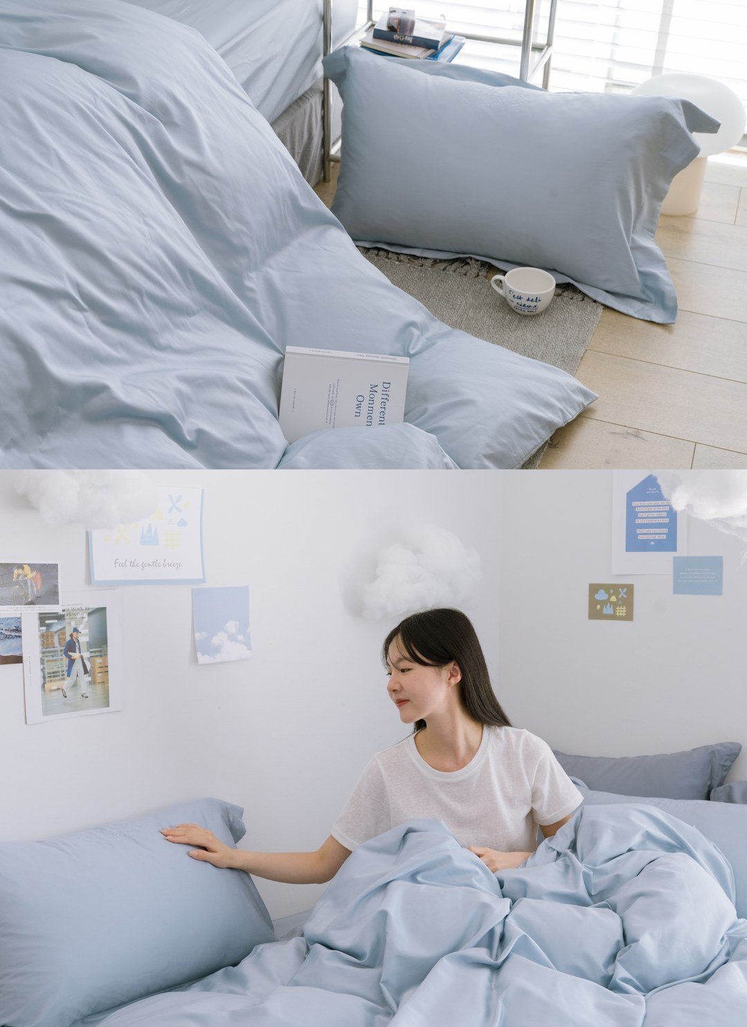 夏夢日記 - 天絲棉四件組 ( 床包 + 被套 + 枕套 ) / Sybil-Ho 聯名款