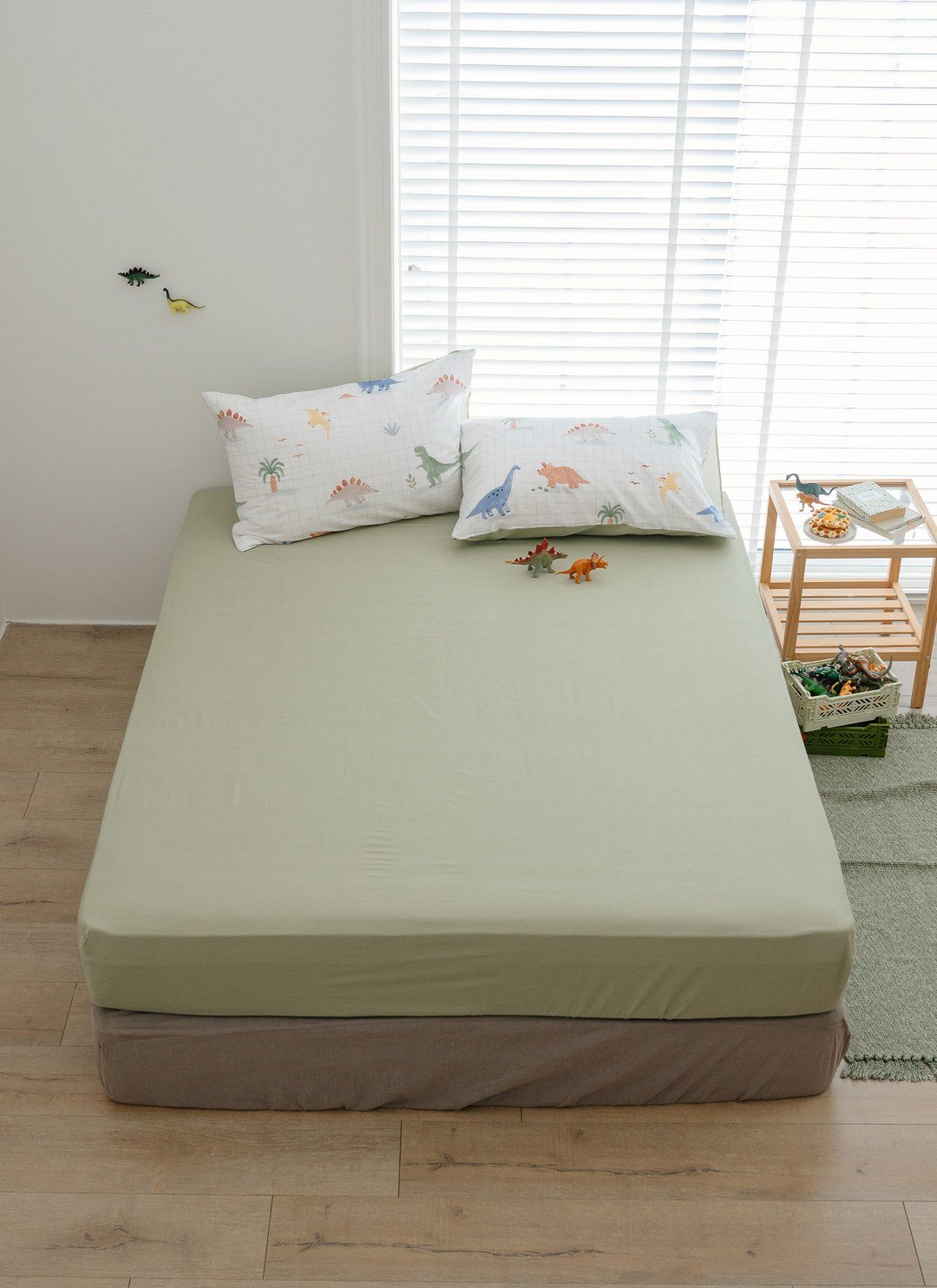 Dinosaur - 純棉床包組 ( 床包 + 枕套 )