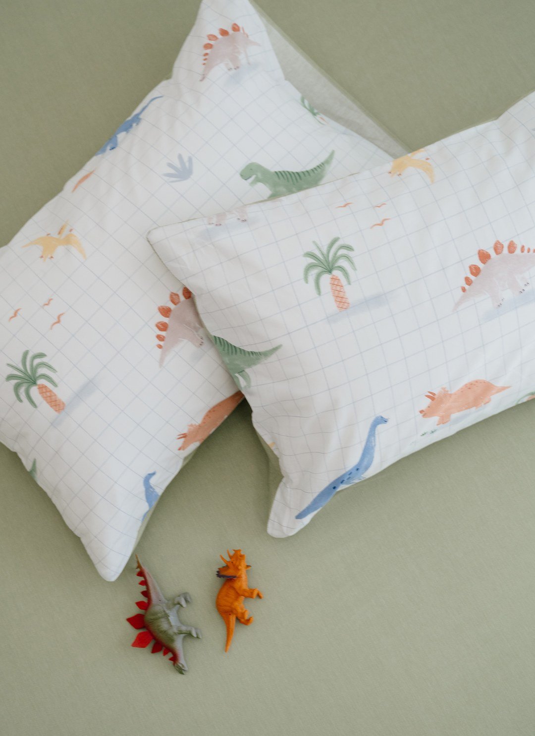 Dinosaur - 純棉床包組 ( 床包 + 枕套 )