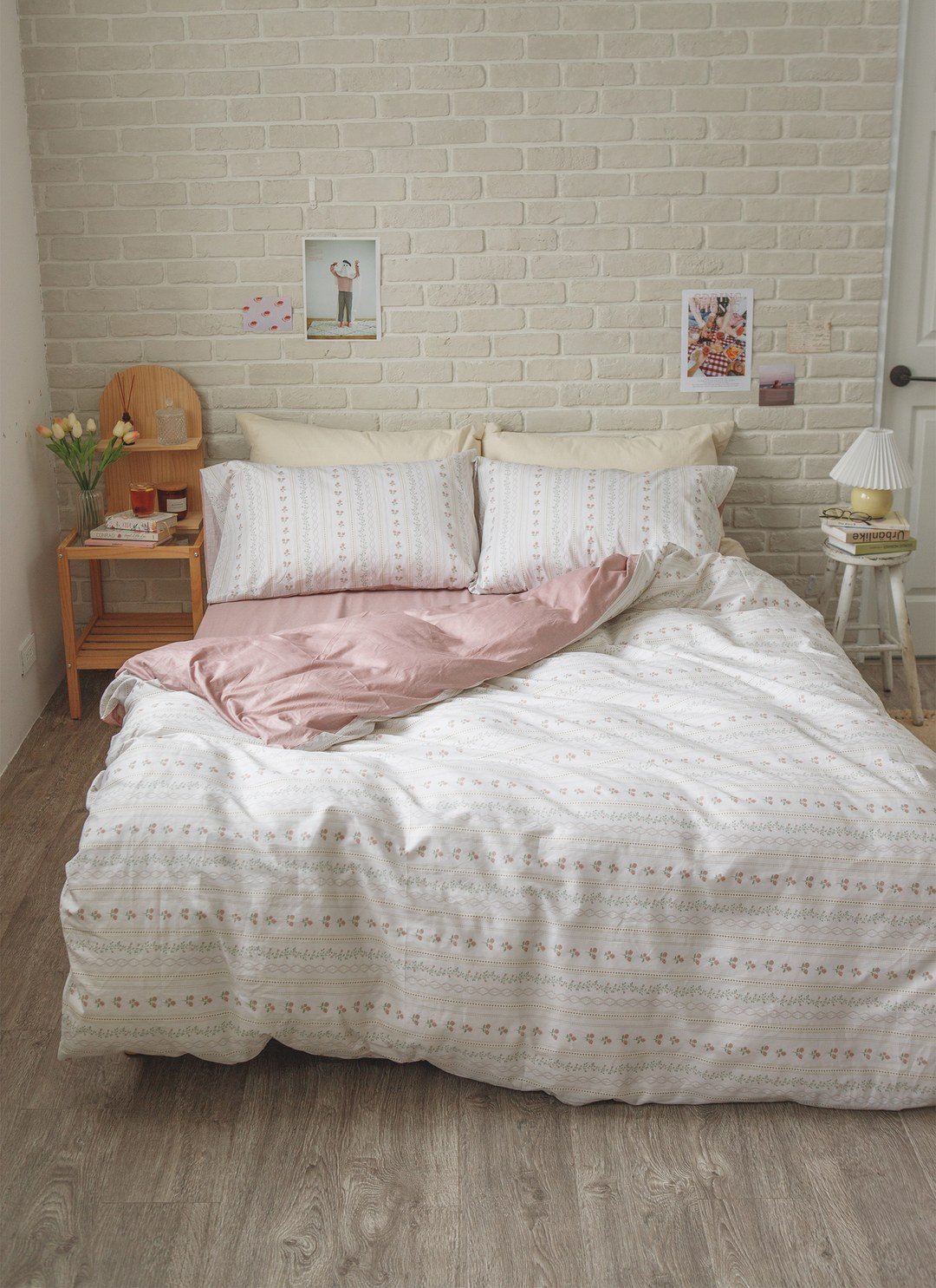 花徑 - 純棉四件組 ( 床包 + 被套 + 枕套 )