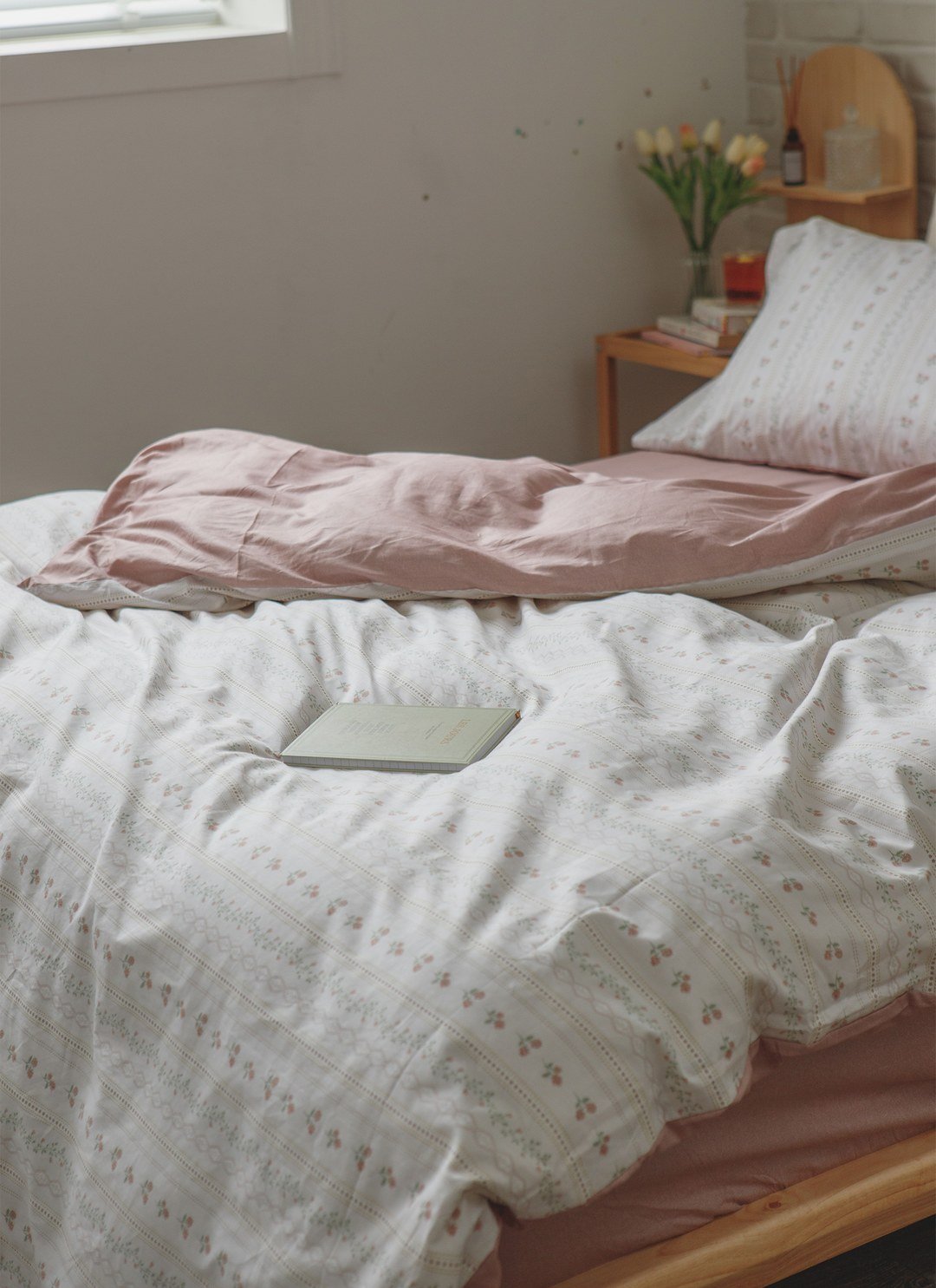 花徑 - 純棉四件組 ( 床包 + 被套 + 枕套 )