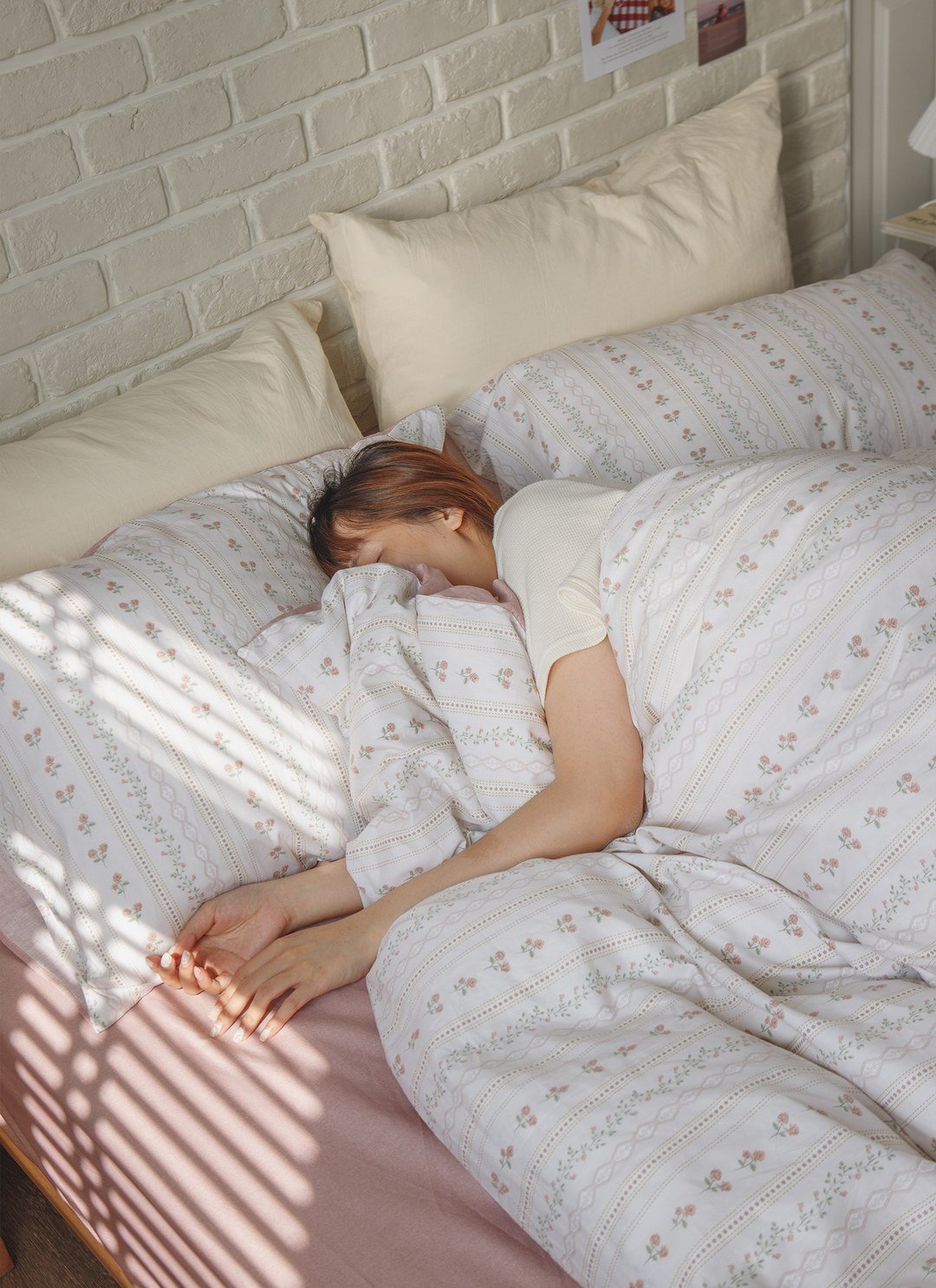 花徑 - 純棉四件組 ( 床包 + 被套 + 枕套 )