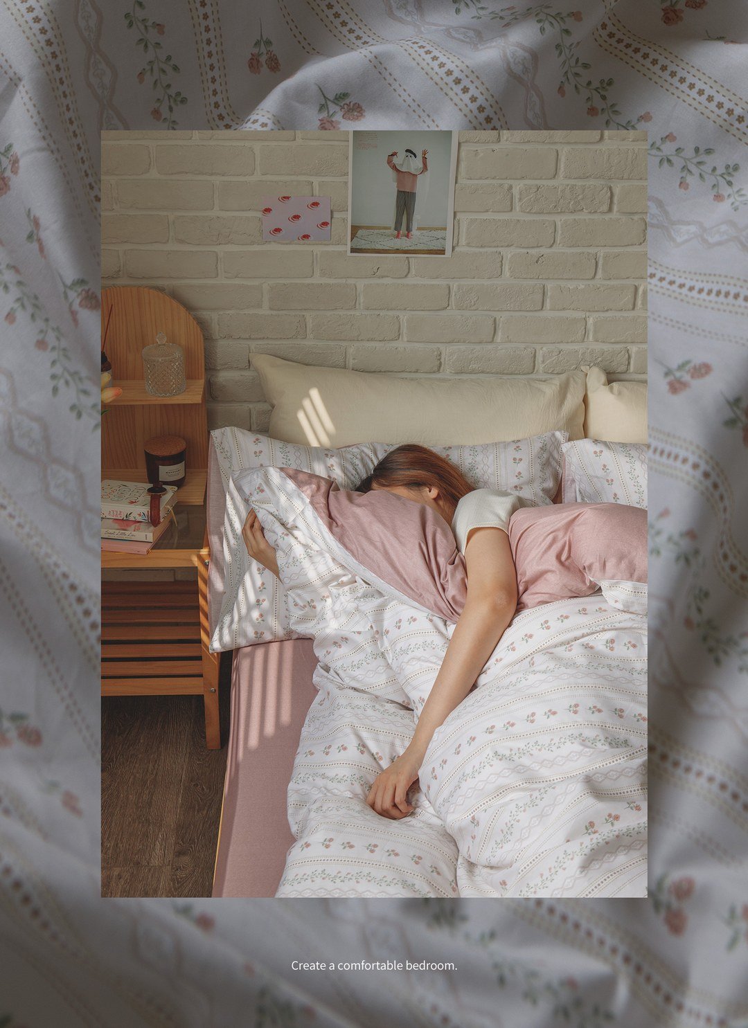 花徑 - 純棉床包組 ( 床包 + 枕套 )