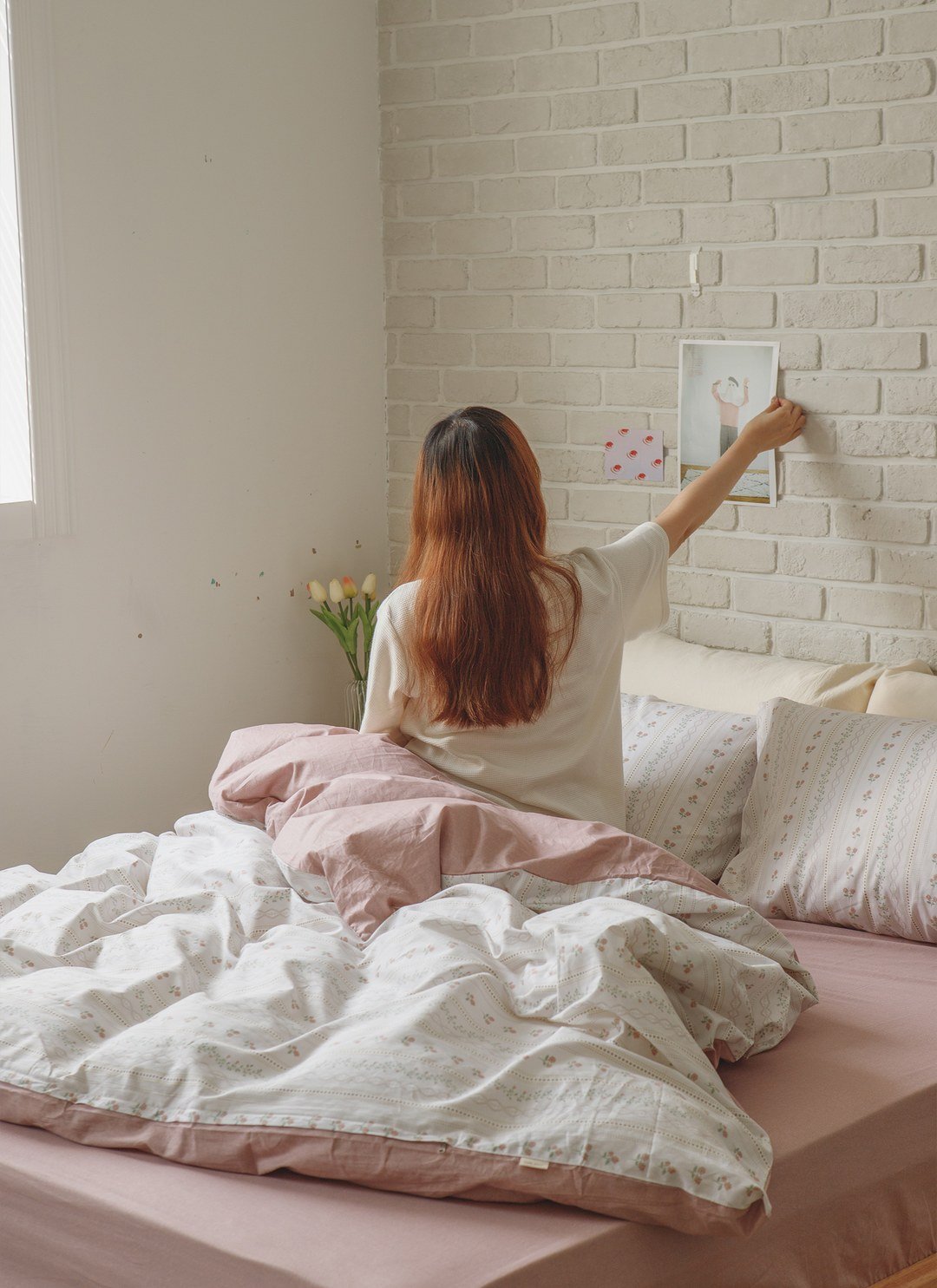 花徑 - 純棉床包組 ( 床包 + 枕套 )