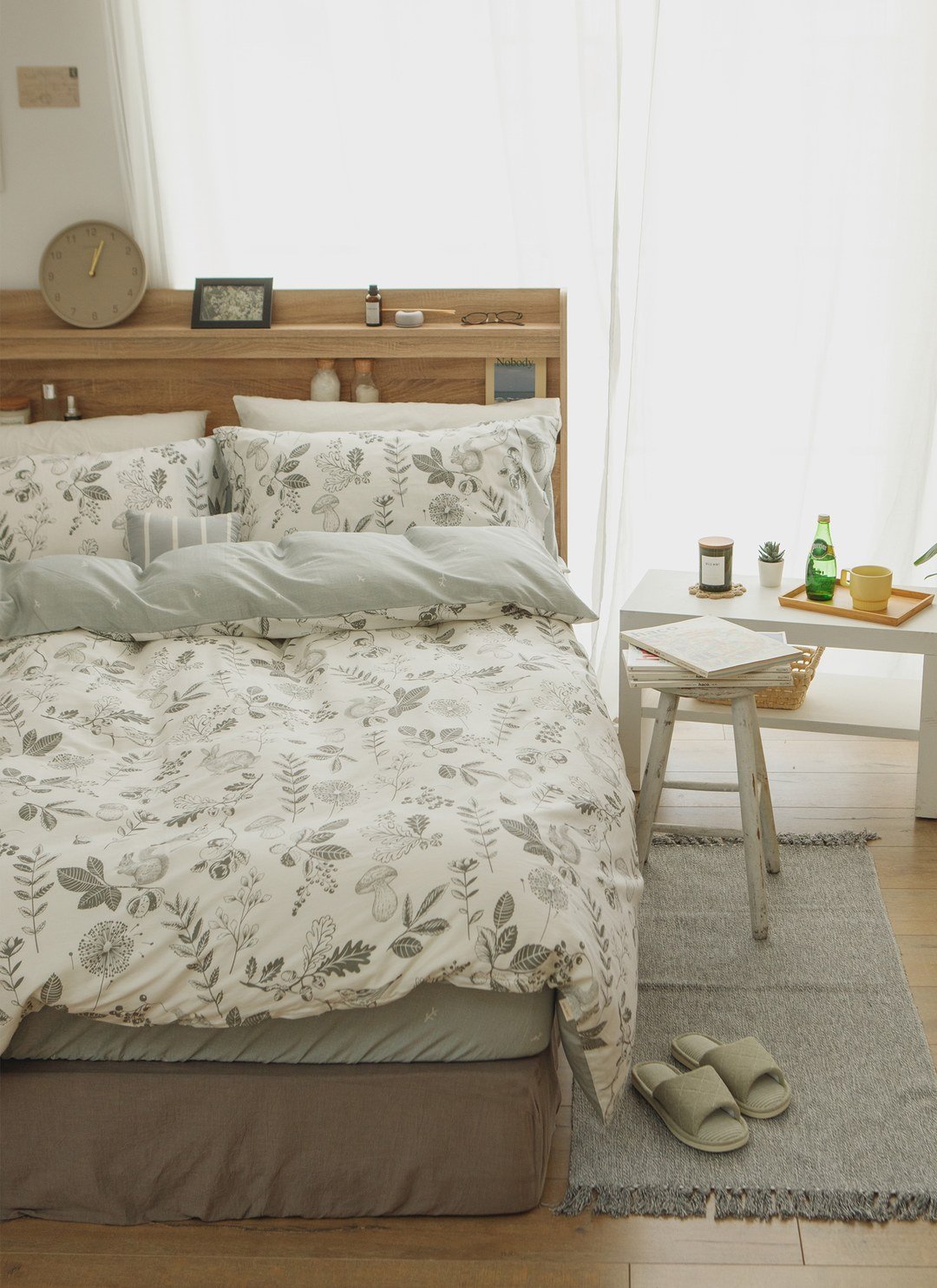 卉之森 - 純棉四件組 ( 床包 + 被套 + 枕套 )