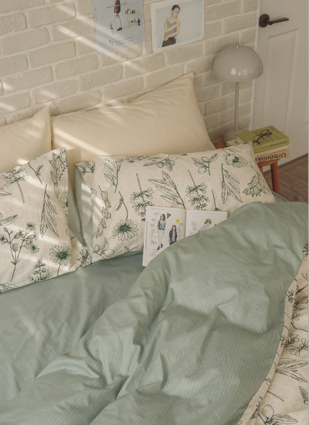 綠町 - 純棉四件組 ( 床包 + 被套 + 枕套 )