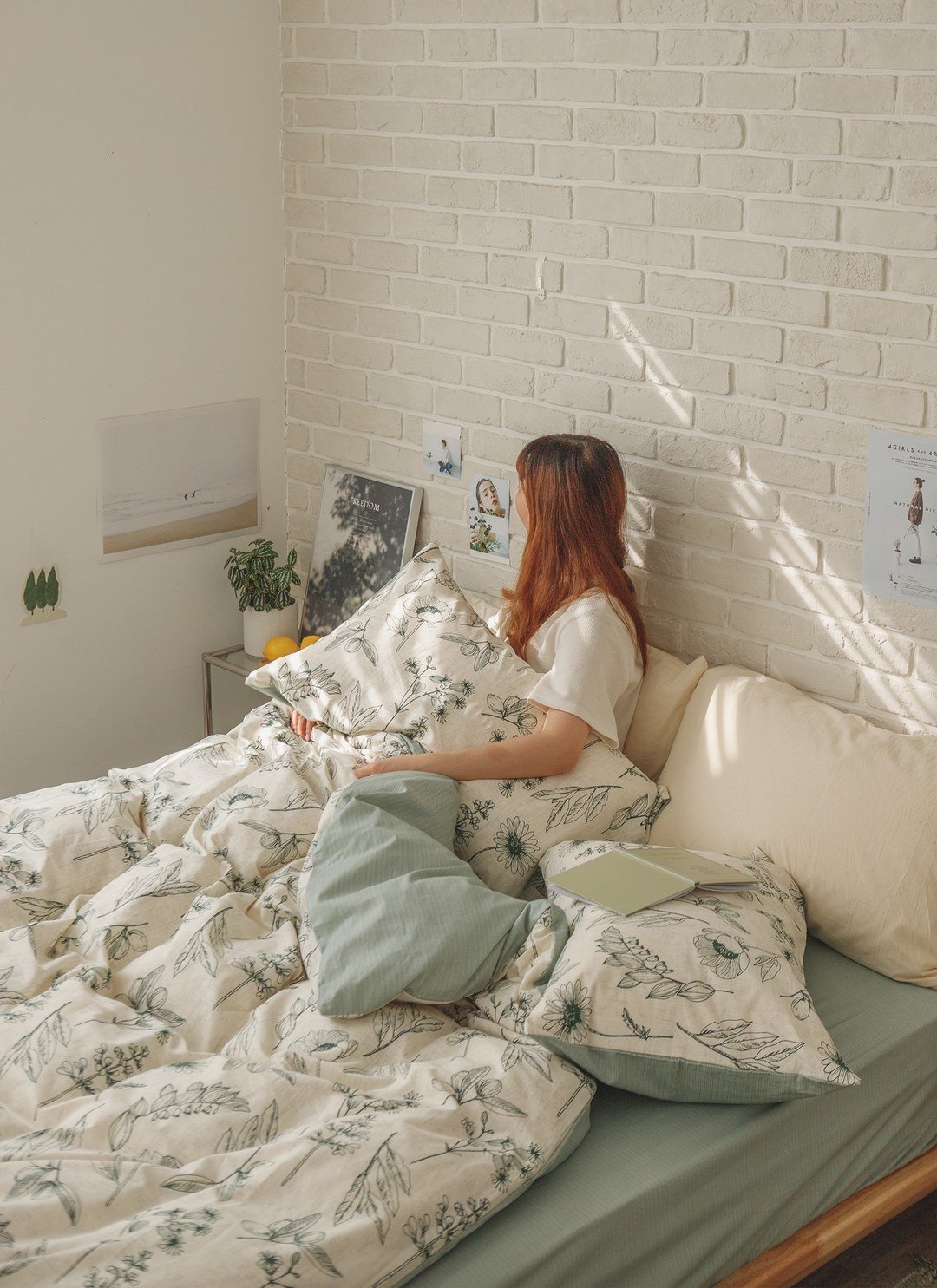 綠町 - 純棉床包組 ( 床包 + 枕套 )