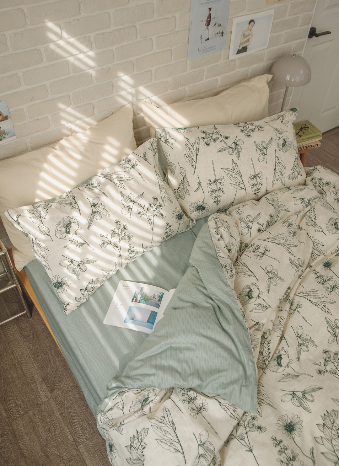 綠町 - 純棉床包組 ( 床包 + 枕套 )