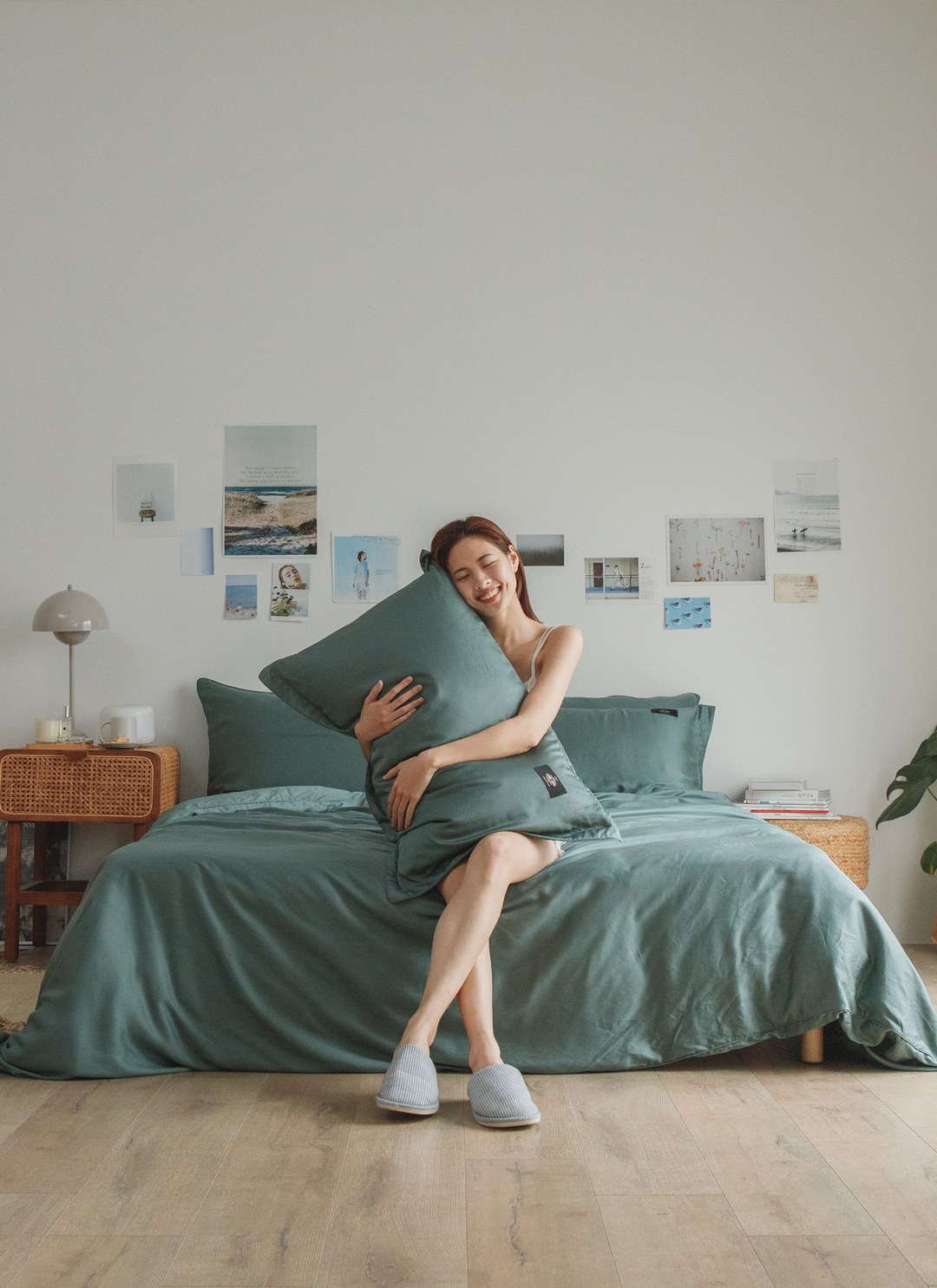 綠霧森林 - 天絲四件組 ( 床包 + 被套 + 枕套 )