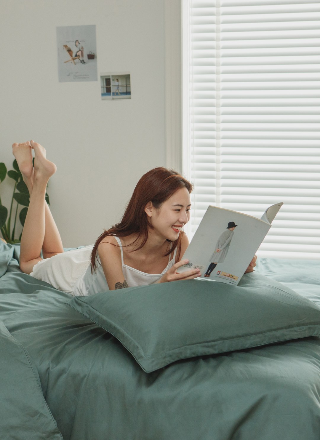 綠霧森林 - 天絲四件組 ( 床包 + 被套 + 枕套 )