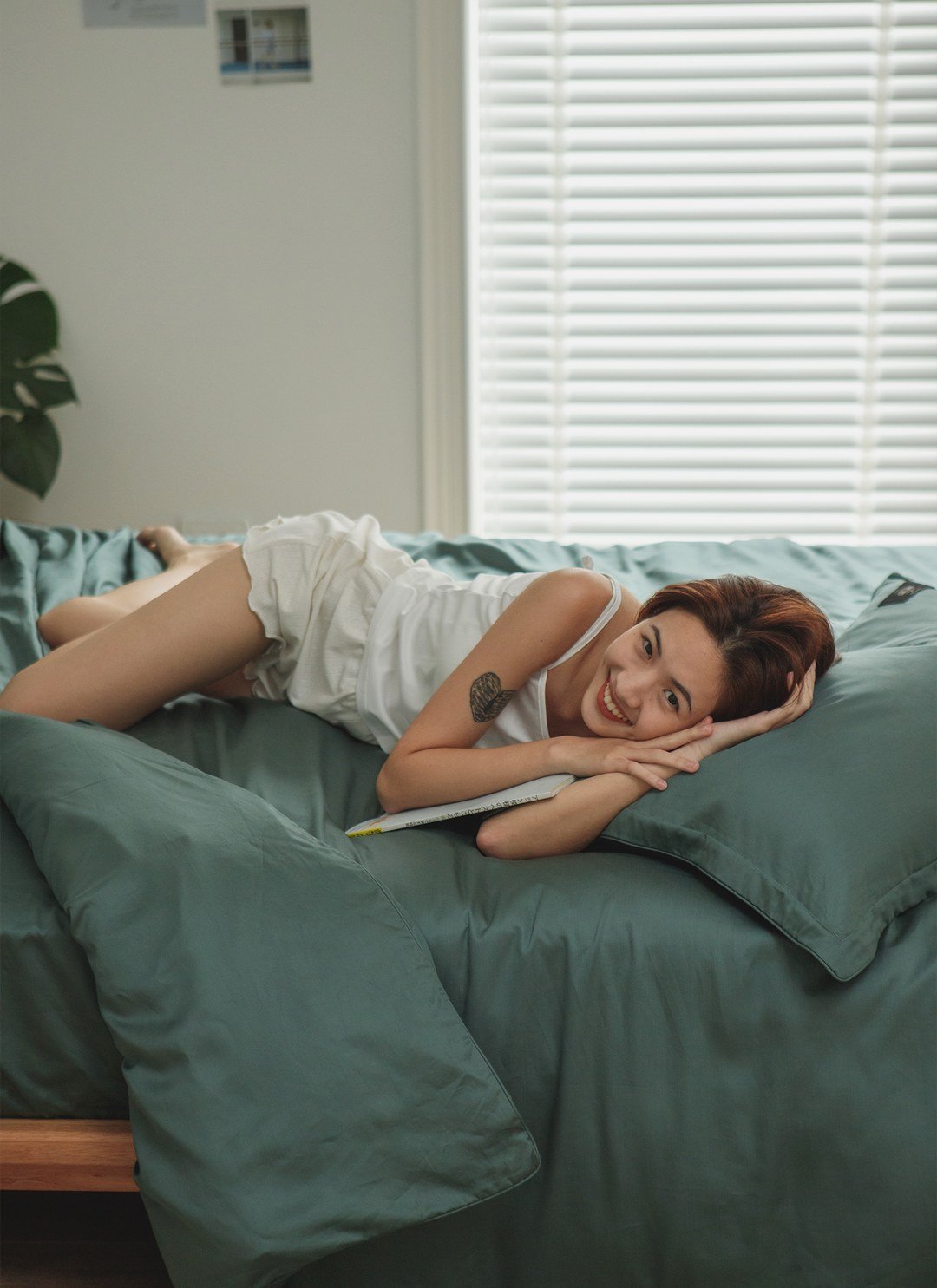 綠霧森林 - 天絲被套組 ( 被套 + 枕套 )