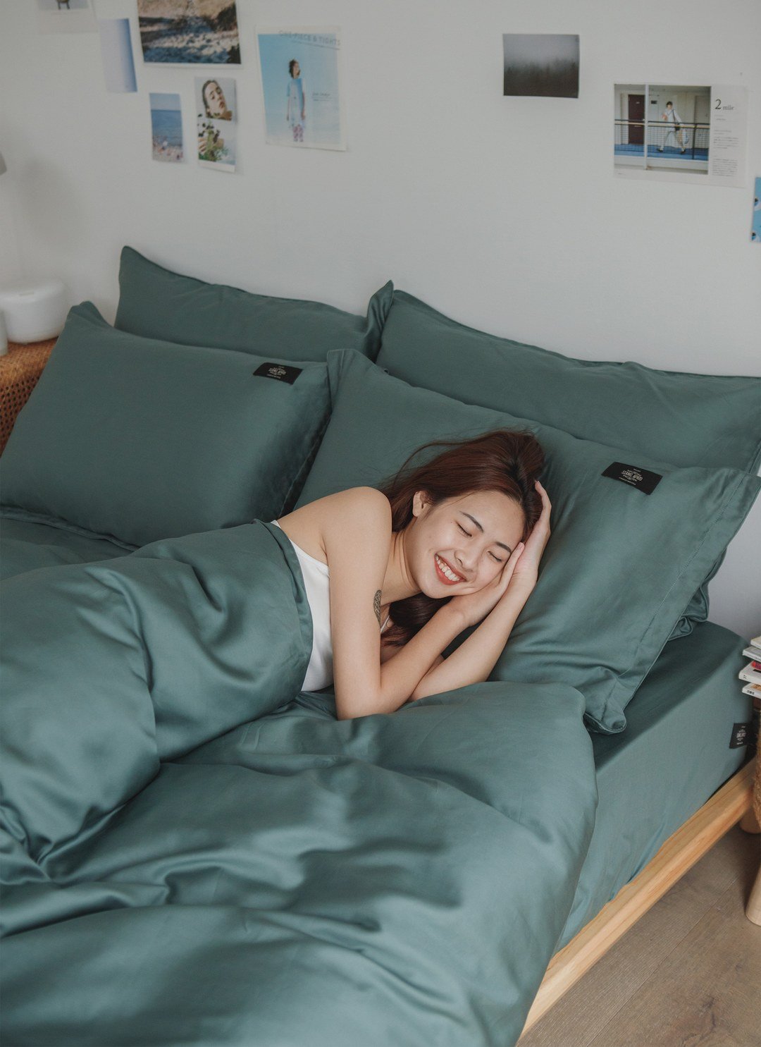 綠霧森林 - 天絲被套組 ( 被套 + 枕套 )