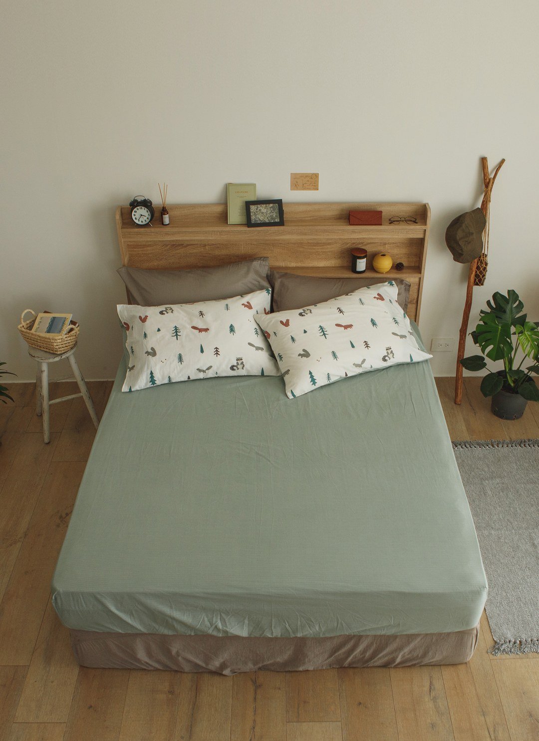 捉迷藏 - 純棉床包組 ( 床包 + 枕套 )