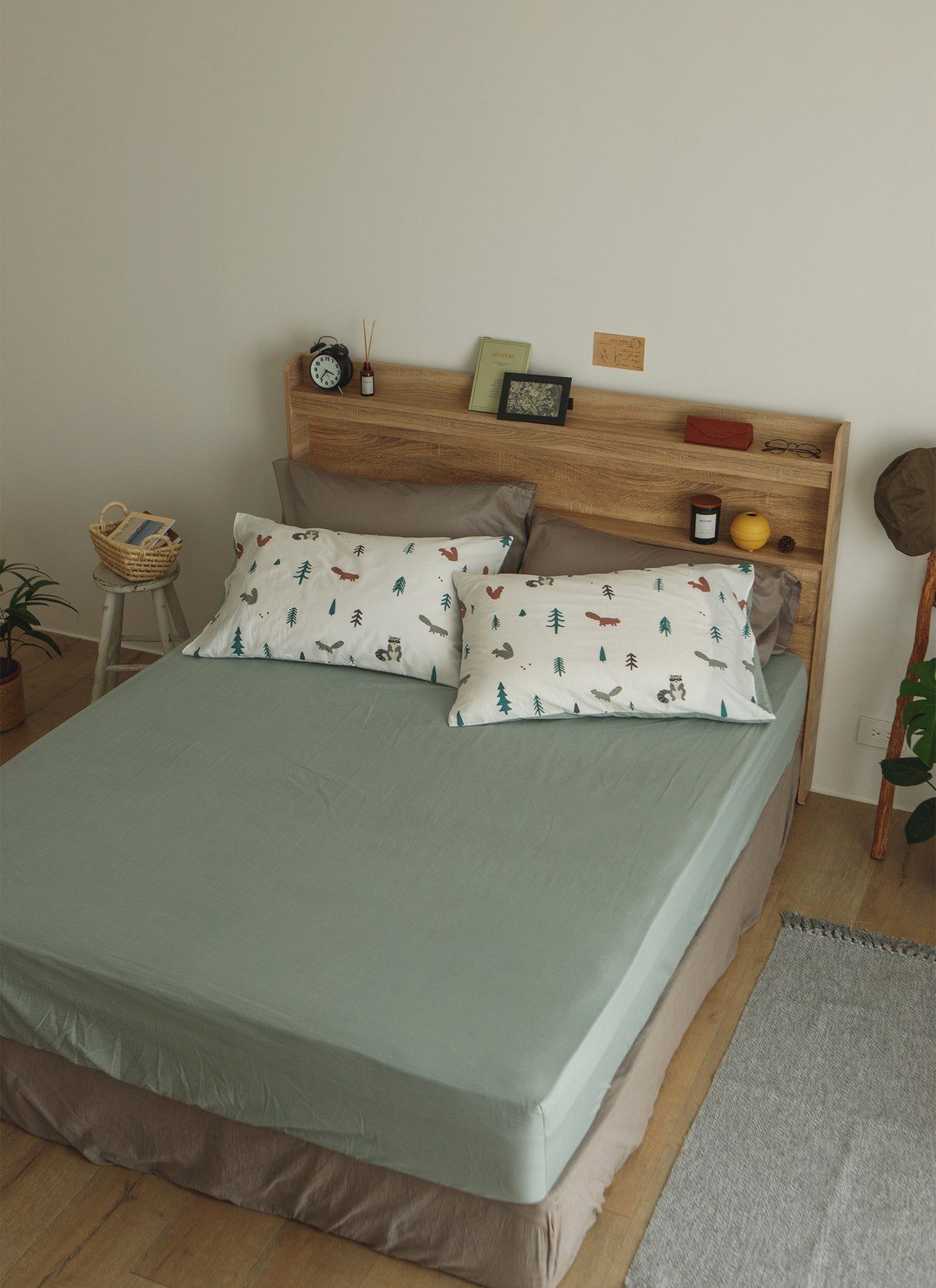 捉迷藏 - 純棉床包組 ( 床包 + 枕套 )