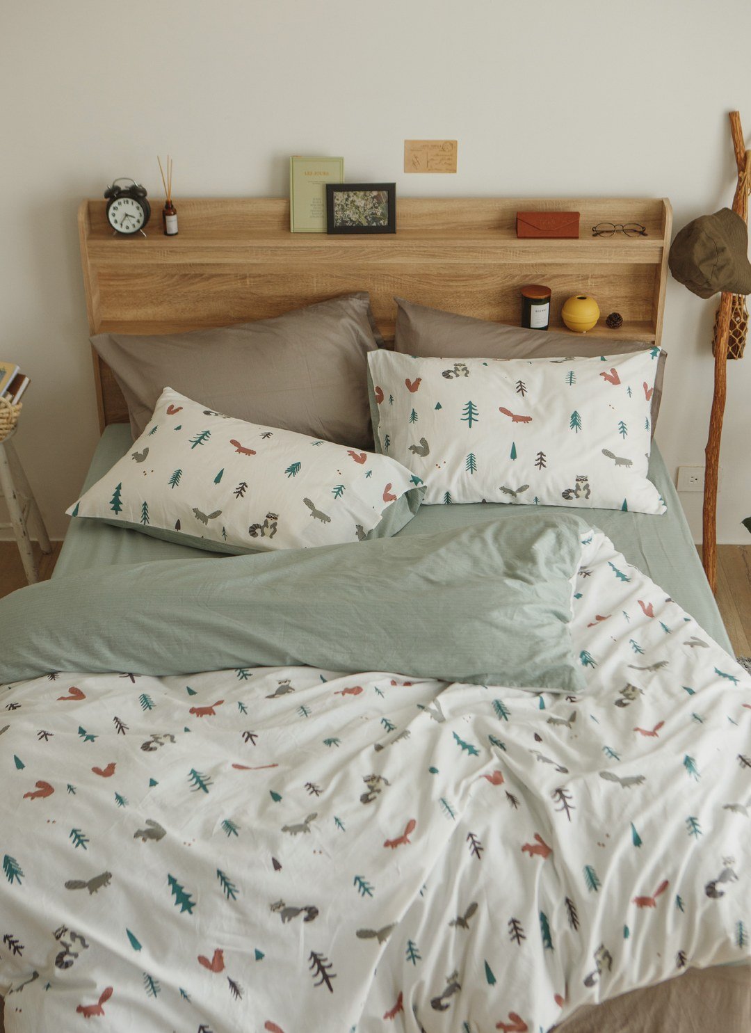 捉迷藏 - 純棉床包組 ( 床包 + 枕套 )