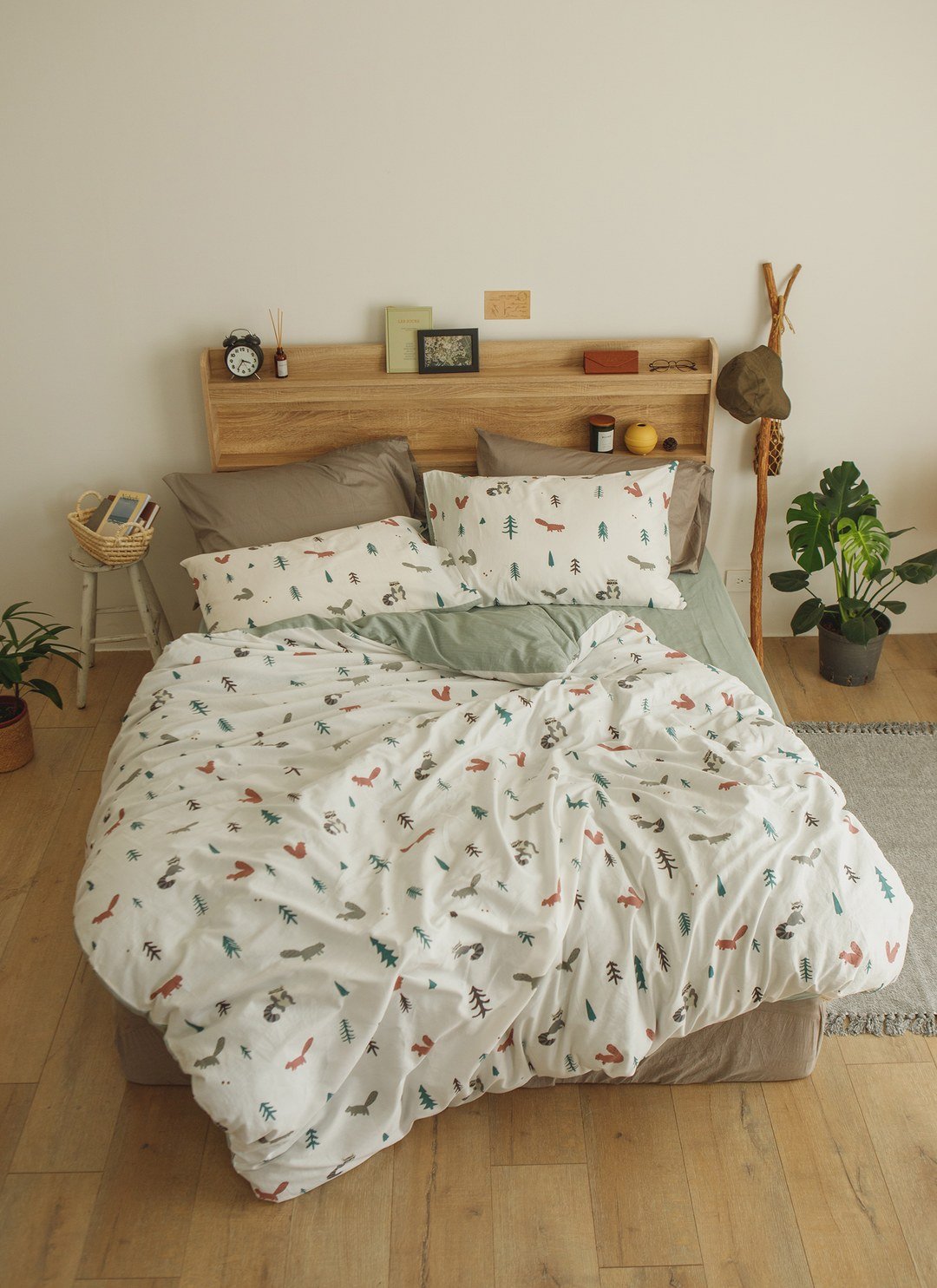 捉迷藏 - 純棉床包組 ( 床包 + 枕套 )