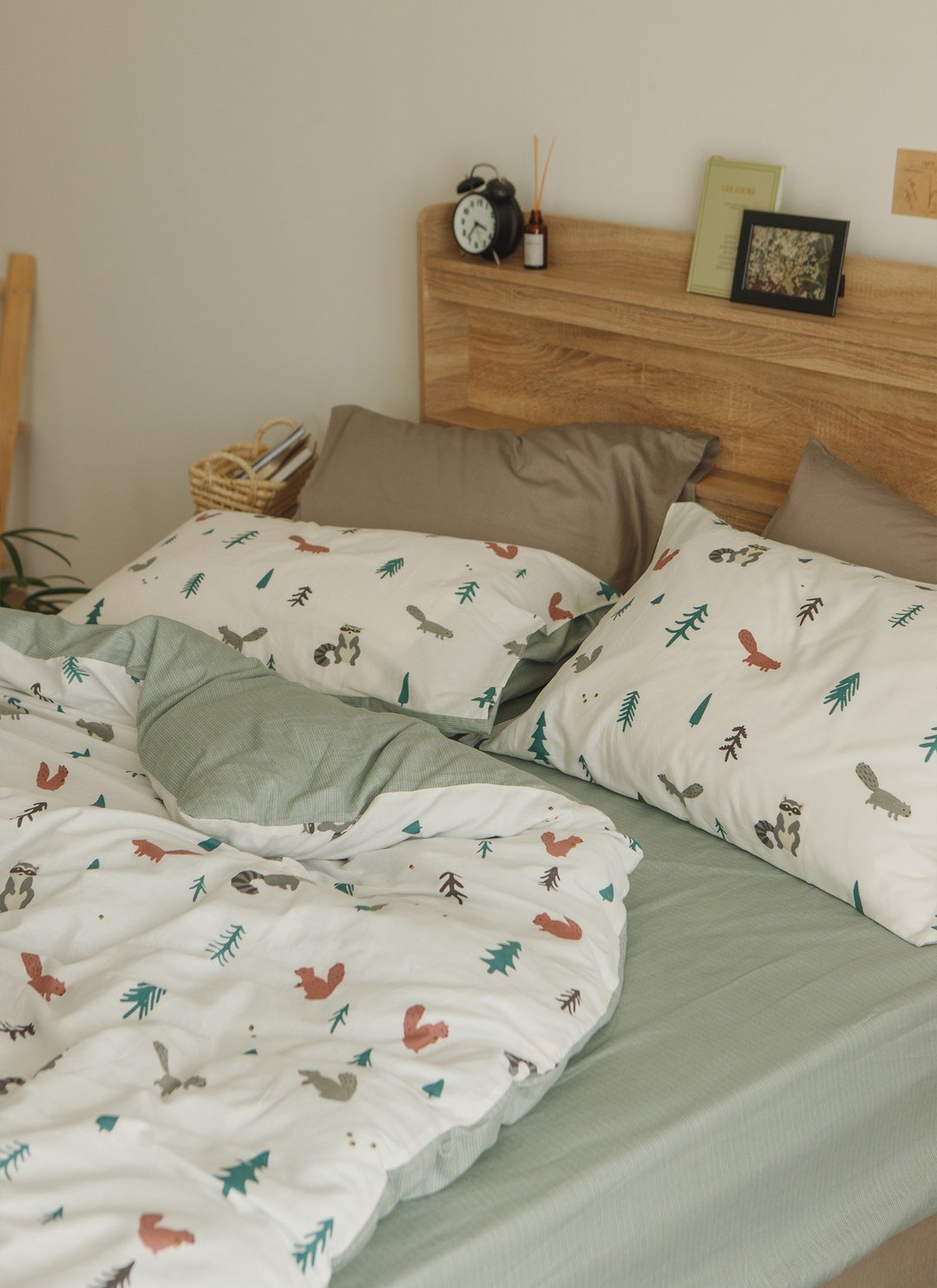 捉迷藏 - 純棉床包組 ( 床包 + 枕套 )