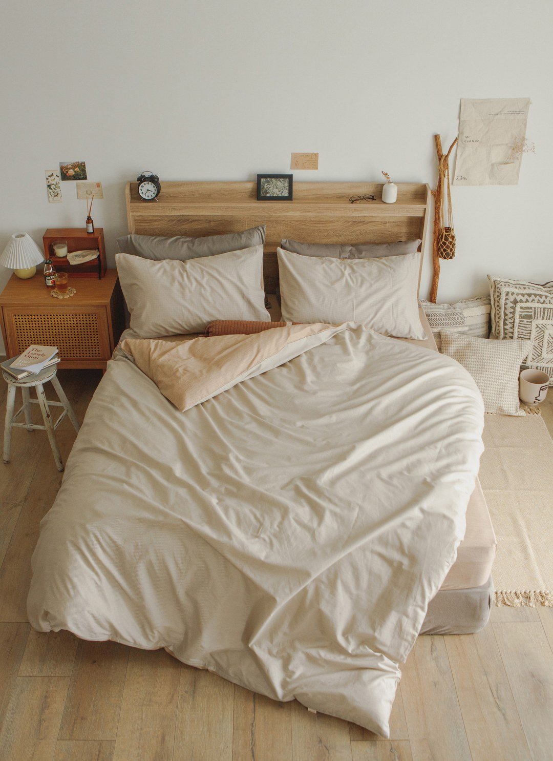 Latte - 純棉四件組 ( 床包 + 被套 + 枕套 )