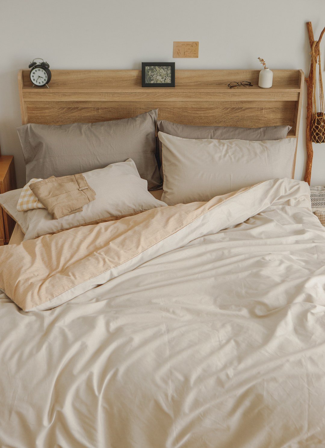 Latte - 純棉四件組 ( 床包 + 被套 + 枕套 )