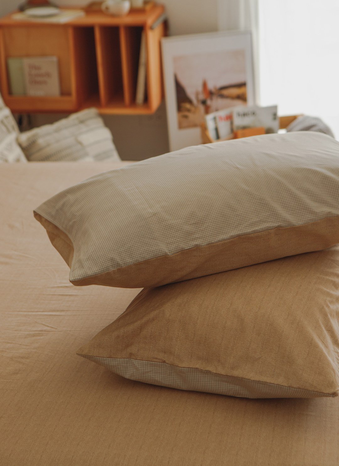 Latte - 純棉床包組 ( 床包 + 枕套 )