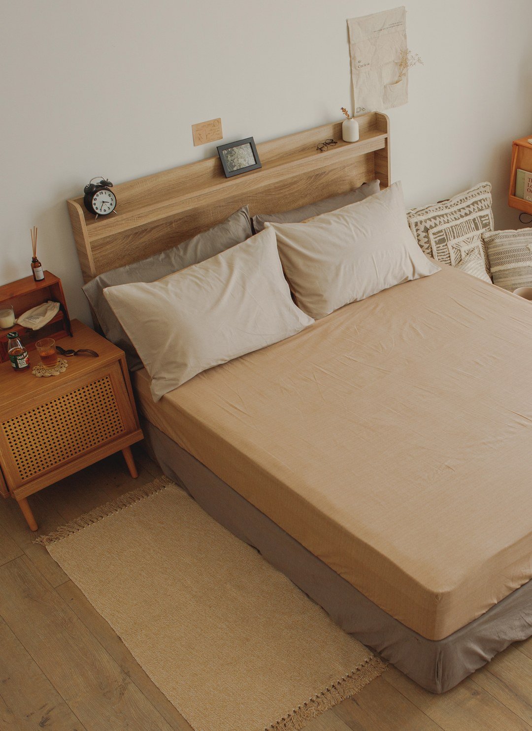 Latte - 純棉床包組 ( 床包 + 枕套 )