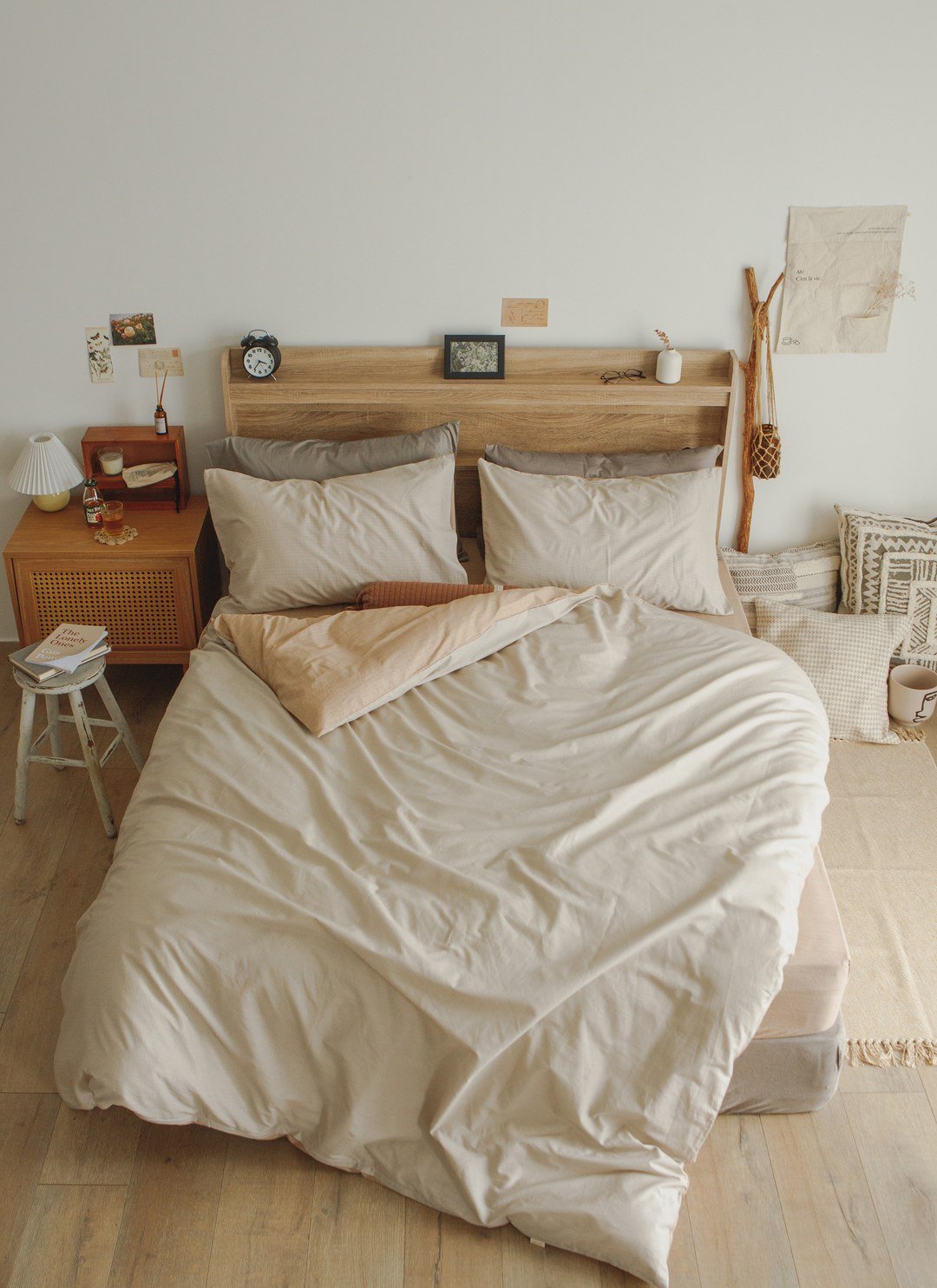 Latte - 純棉床包組 ( 床包 + 枕套 )