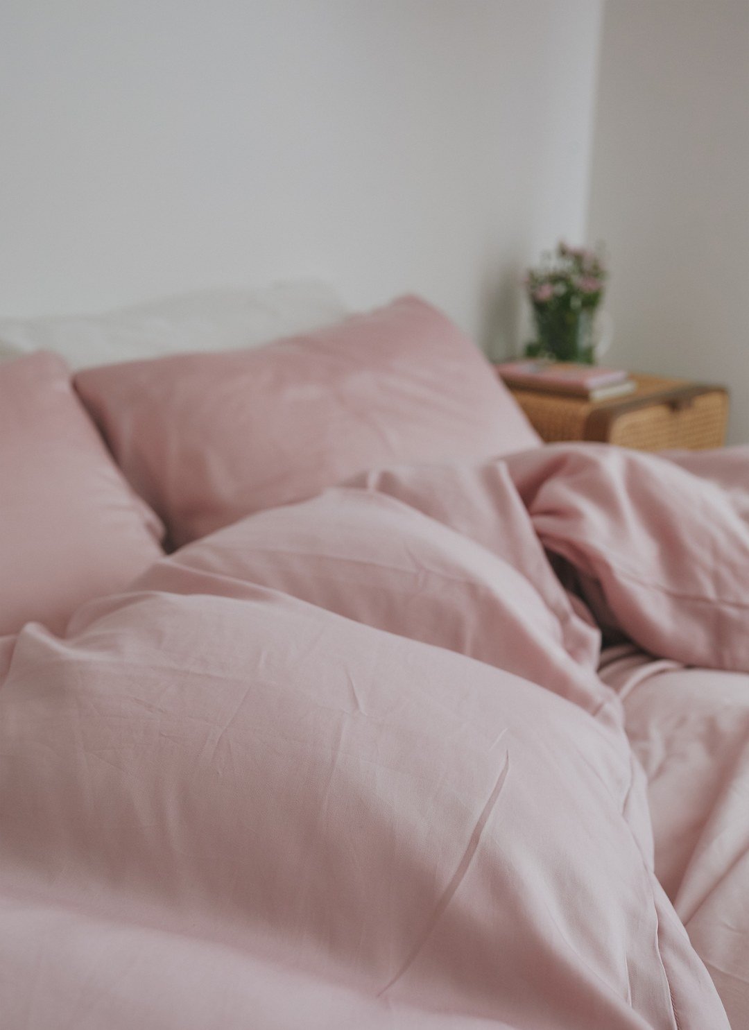 淺粉月季 - 天絲被套