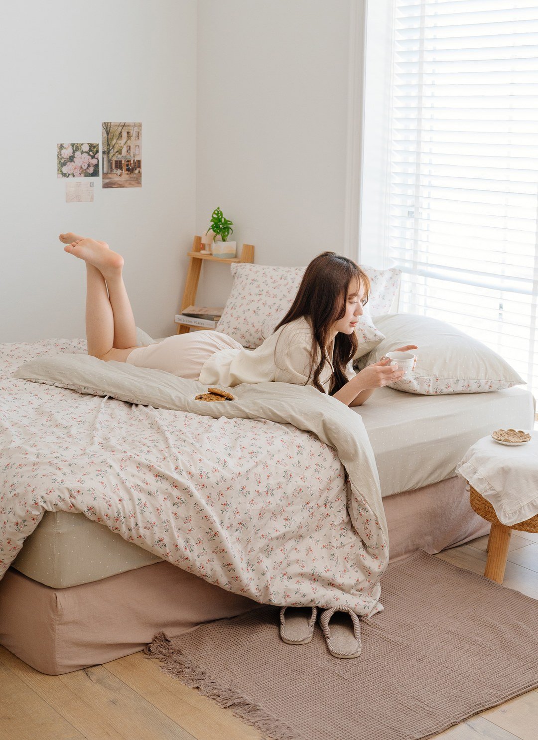 沐堇 - 純棉床包組 ( 床包 + 枕套 )