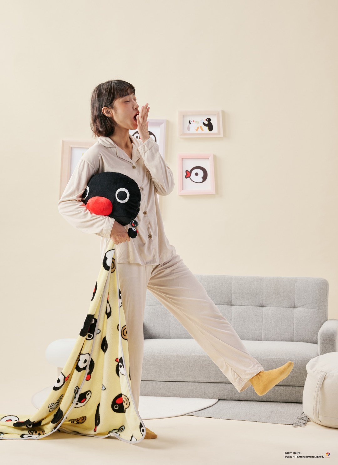 Pingu™ 兩用造型抱枕毯 - Pingu / 企鵝家族聯名