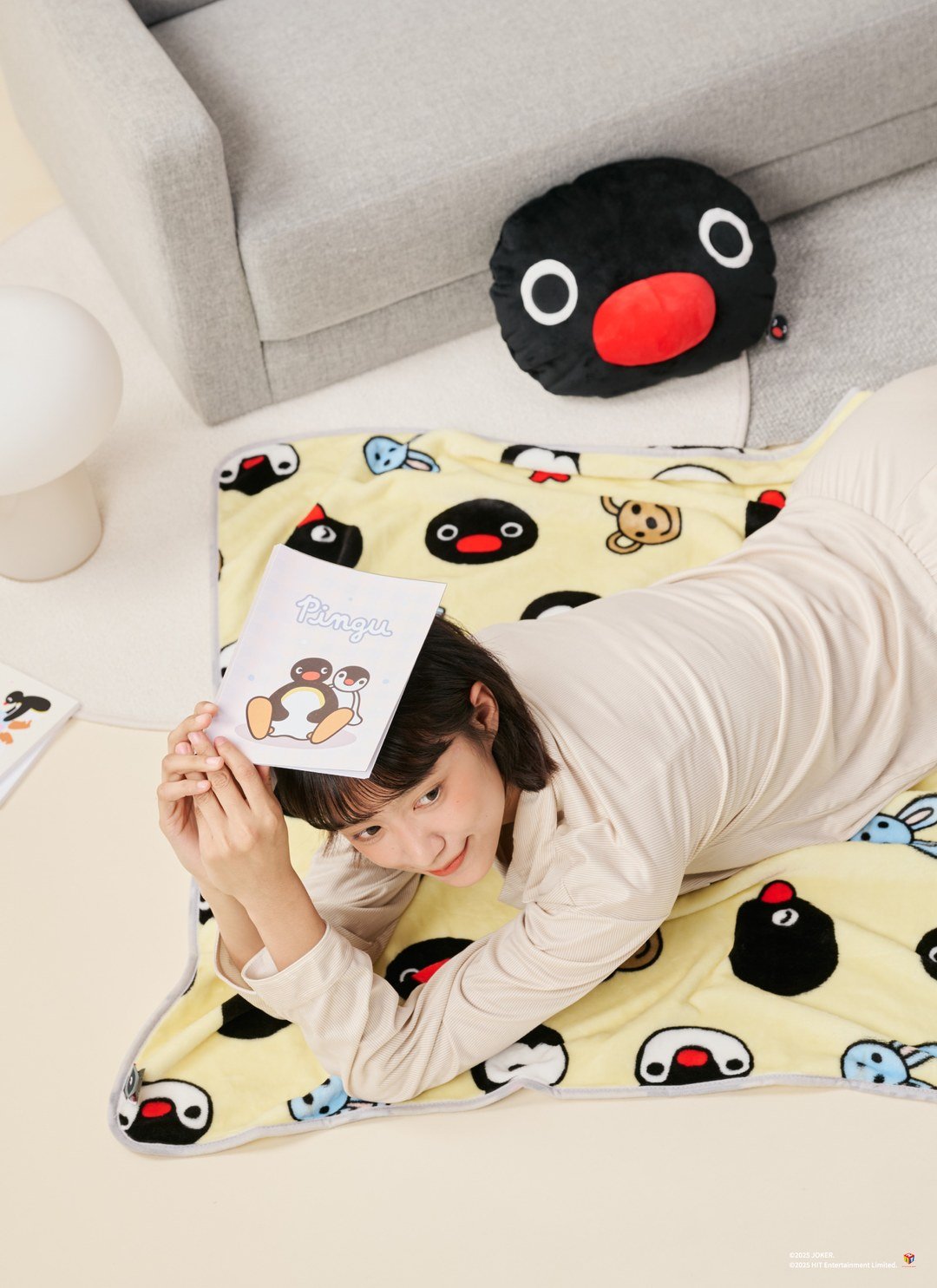 Pingu™ 兩用造型抱枕毯 - Pingu / 企鵝家族聯名