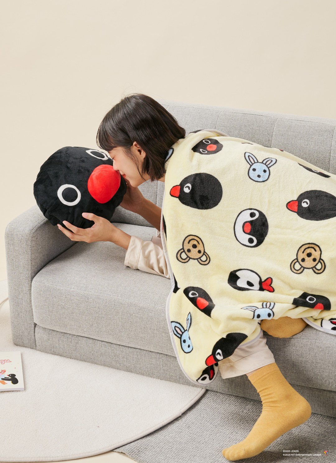 Pingu™ 兩用造型抱枕毯 - Pingu / 企鵝家族聯名