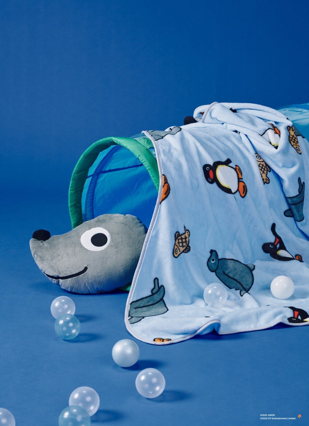 Pingu™ 兩用造型抱枕毯 - Robby / 企鵝家族聯名