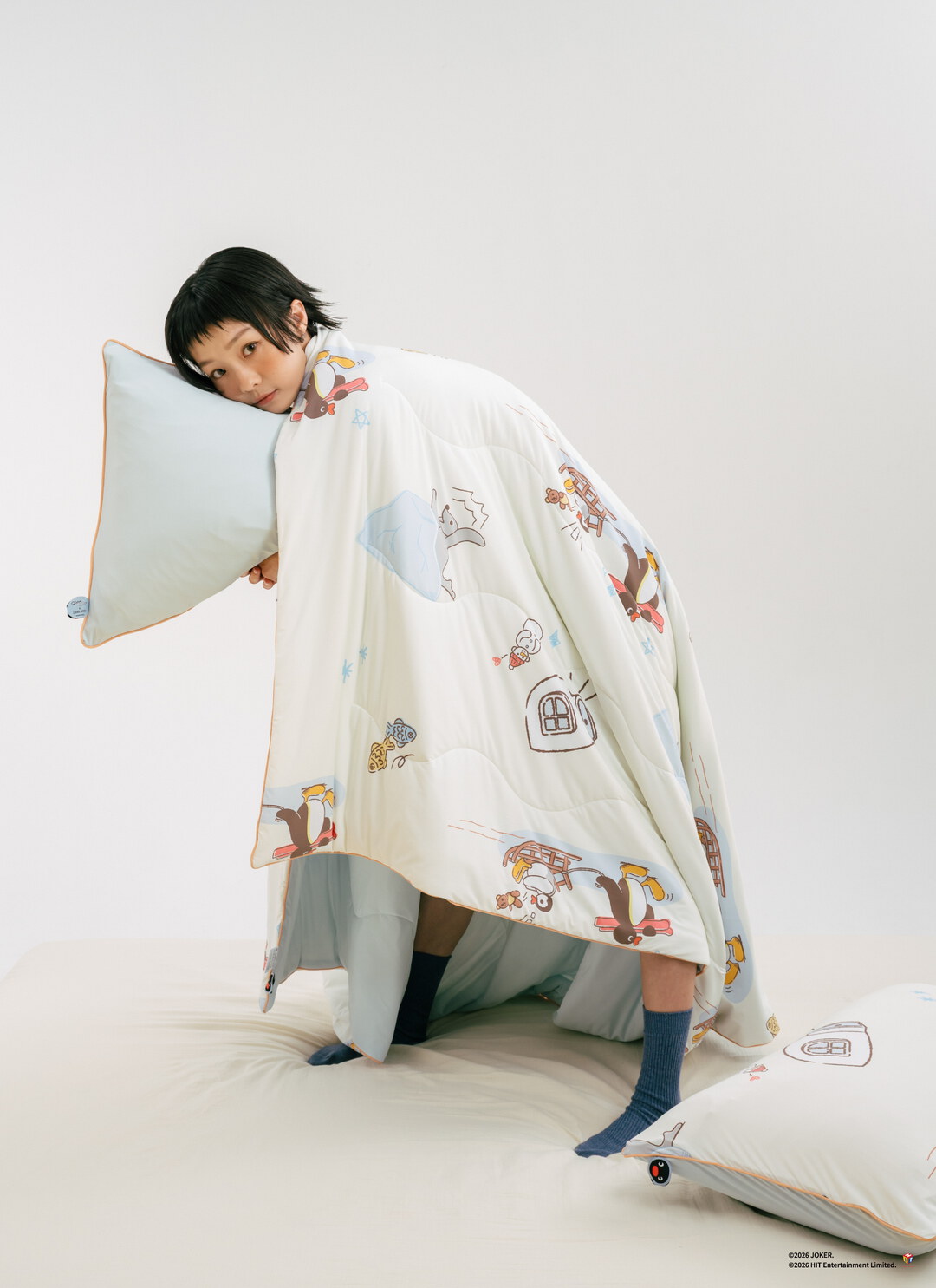 Pingu™企鵝家族 X 熊冷系列 / Snowy Funnies / 熊冷被 / 涼被 / 瞬間冰感 Extreme Cool