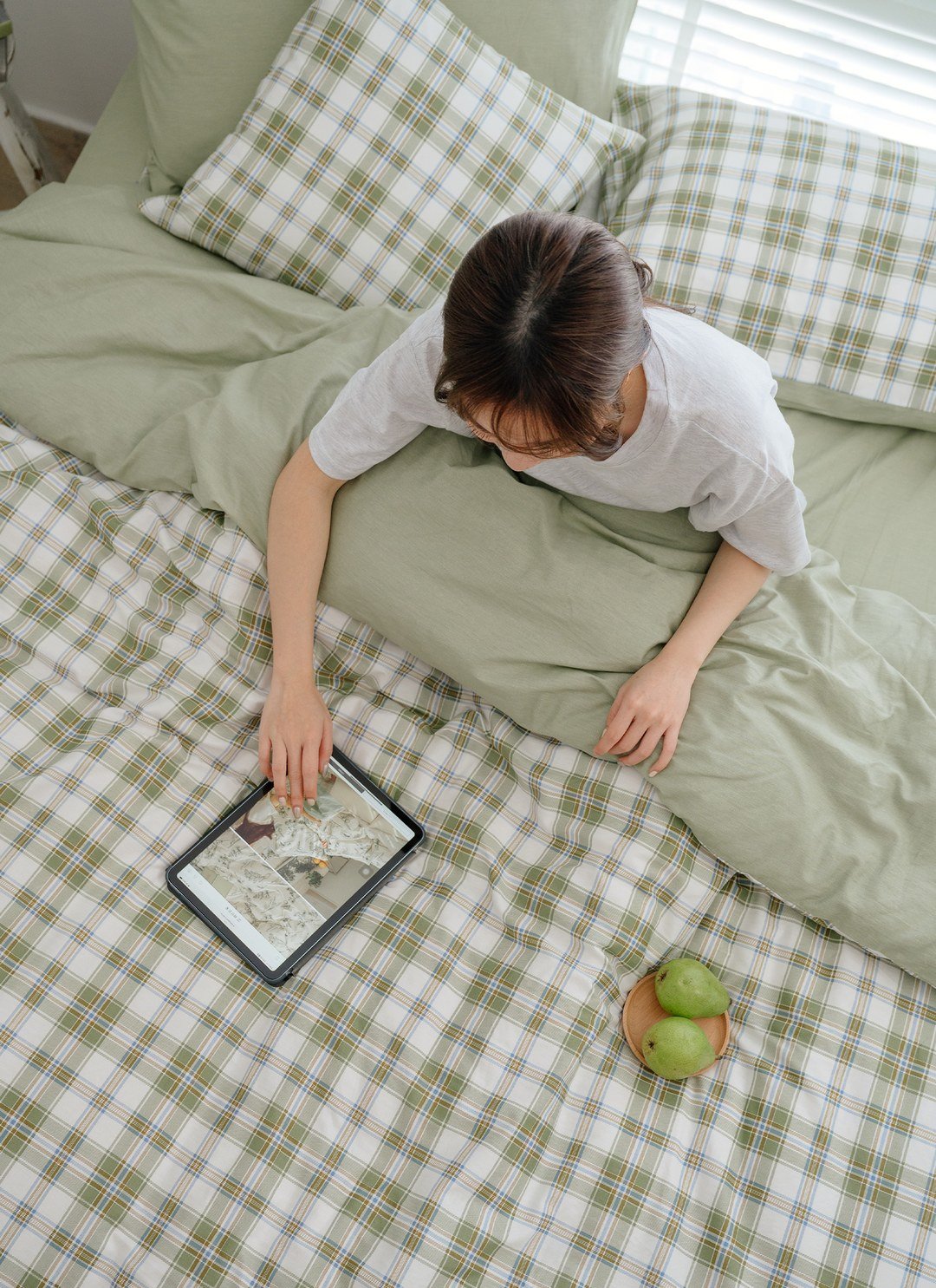 春霧 - 純棉床包組 ( 床包 + 枕套 )