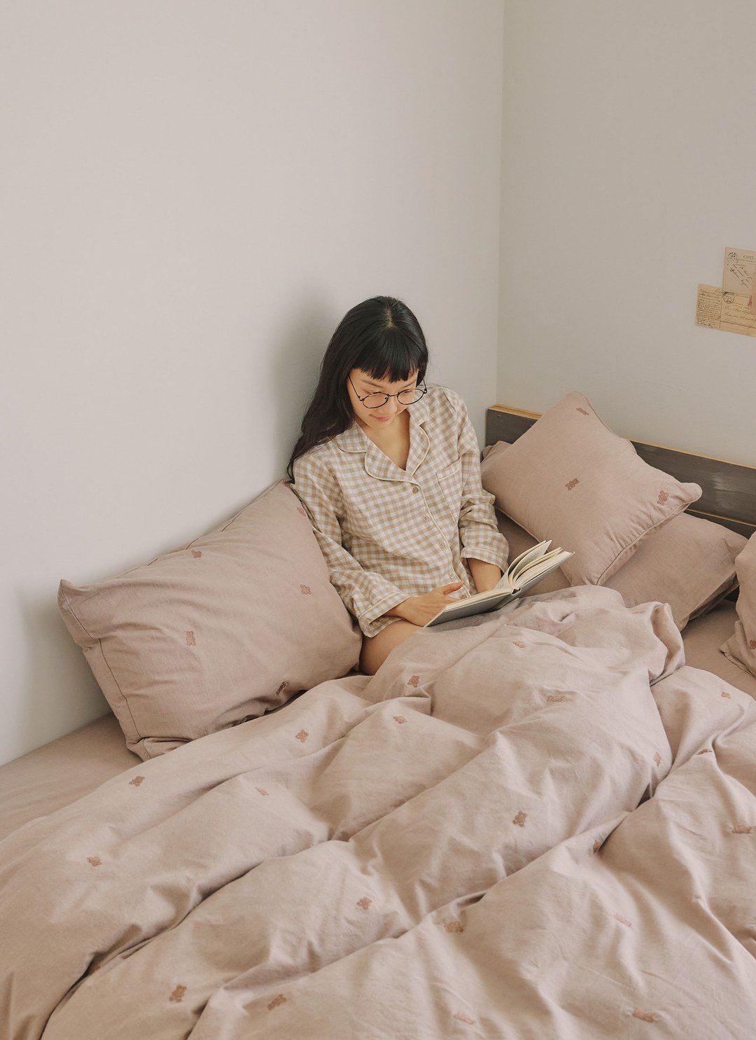 可可咖ｘTeddy刺繡 - 水洗棉被套