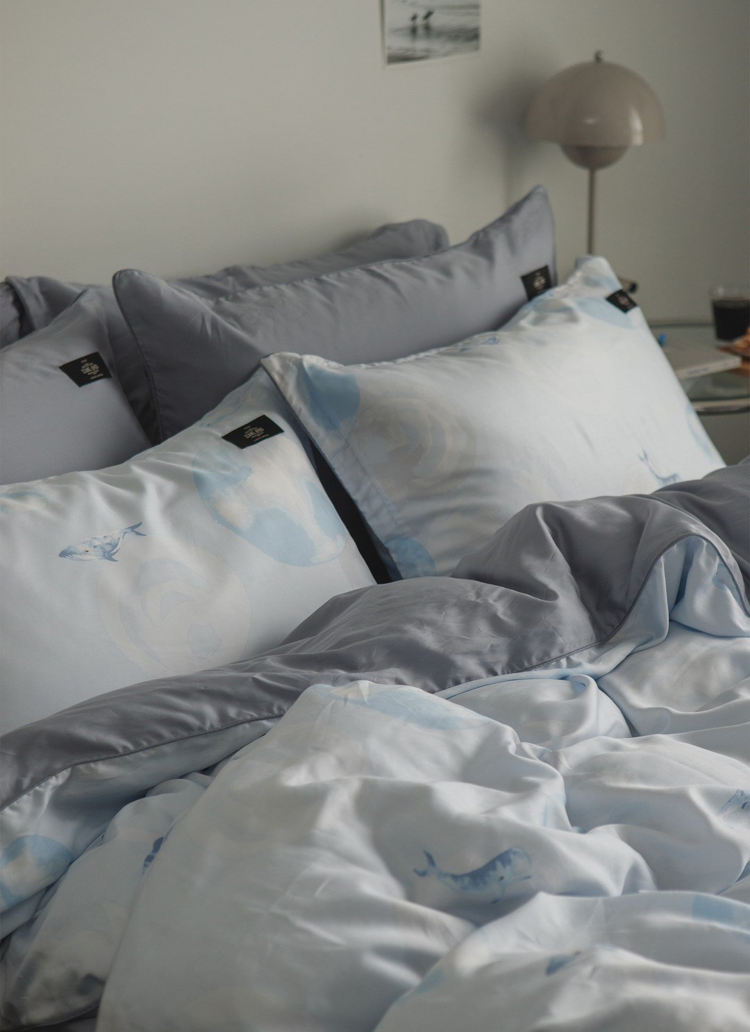 鯨語 - 天絲四件組 ( 床包 + 被套 + 枕套 )