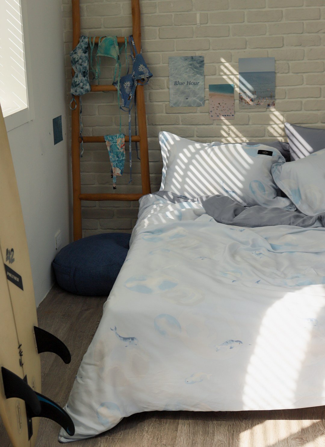 鯨語 - 天絲四件組 ( 床包 + 被套 + 枕套 )