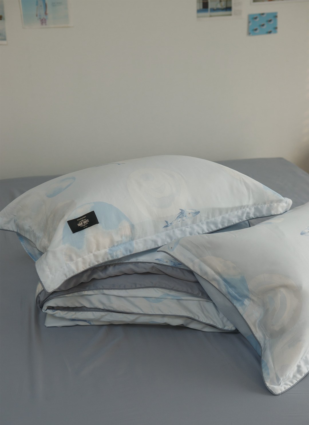 鯨語 - 天絲被套組 ( 被套 + 枕套 )