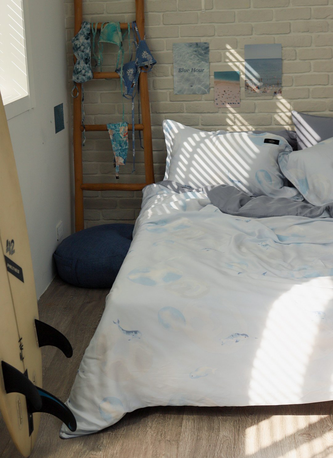 鯨語 - 天絲被套組 ( 被套 + 枕套 )