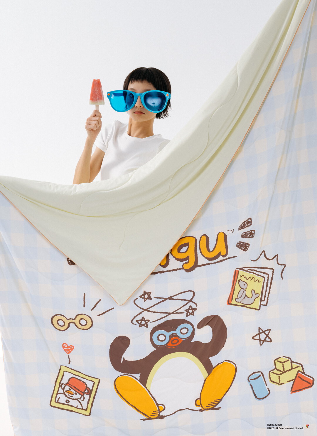 Pingu™企鵝家族 X 熊冷系列 / Wobbly Pingu / 熊冷被 / 涼被 / 瞬間冰感 Extreme Cool