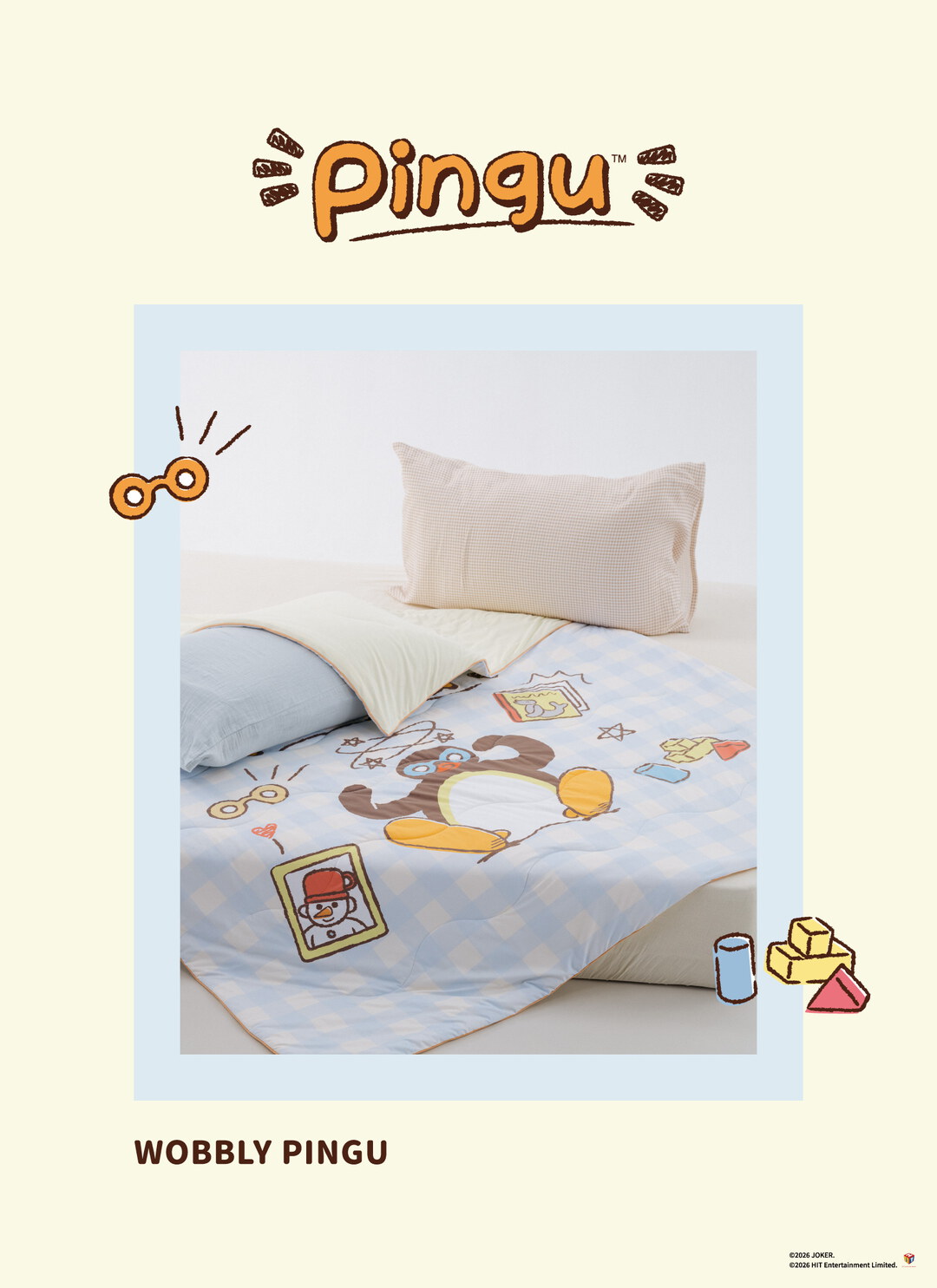 Pingu™企鵝家族 X 熊冷系列 / Wobbly Pingu / 熊冷被 / 涼被 / 瞬間冰感 Extreme Cool