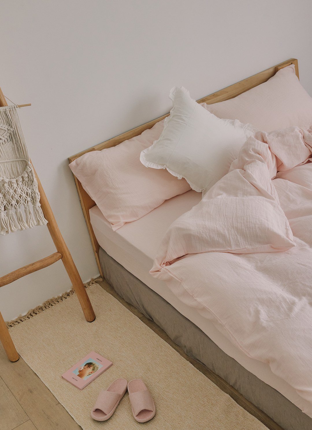 茱萸粉 - 二重紗 / 雙層紗枕套 / 2入組