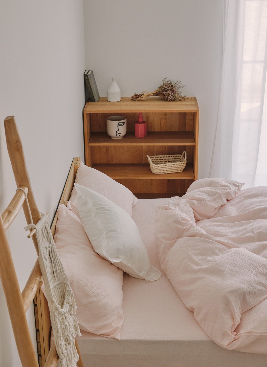 茱萸粉 - 二重紗 / 雙層紗枕套 / 2入組