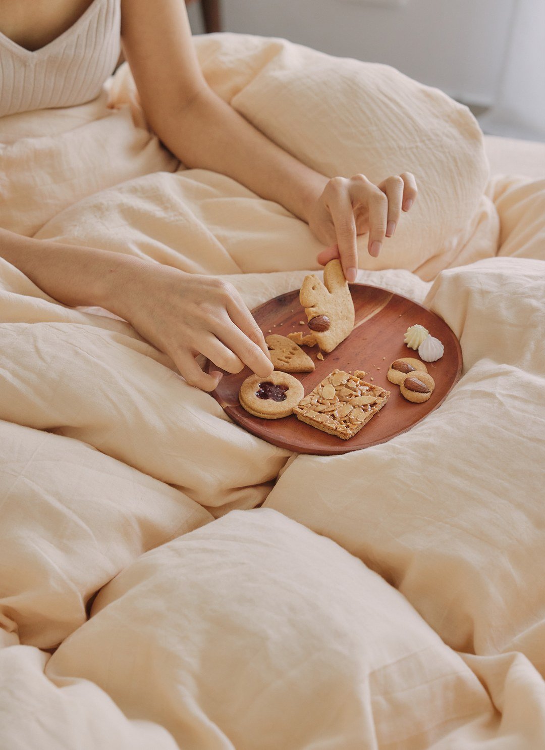 香草黃 - 二重紗 / 雙層紗四件組 ( 床包 + 被套 + 枕套 )